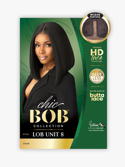 SENSATIONNEL Butta Lace Synthetic HD Lace Front Wig - CHIC BOB LOB UNIT 8