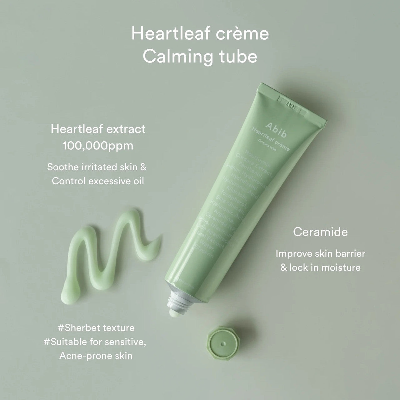 [Abib] Heartleaf creme Calming tube (2.53 oz)