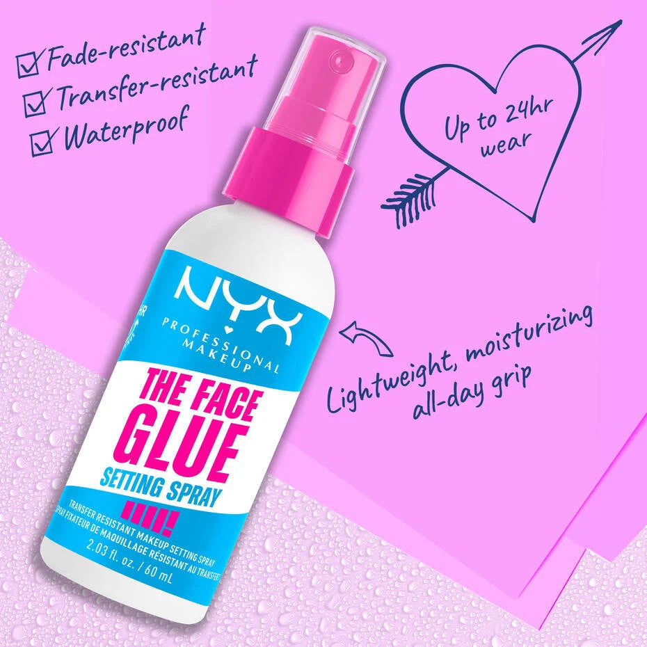 NYX Professional Makeup The Face Glue Setting Spray (2.03oz)