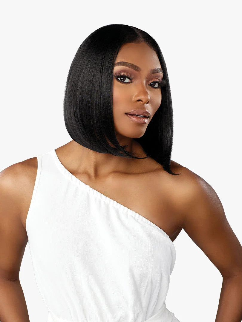 SENSATIONNEL Dashly Lace Salt & Pepper HD Synthetic Lace Front Wig - UNIT 1