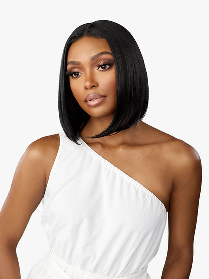 SENSATIONNEL Dashly Lace Salt & Pepper HD Synthetic Lace Front Wig - UNIT 1