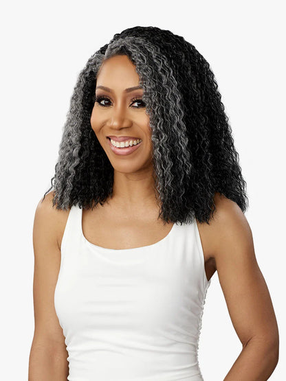 SENSATIONNEL Dashly Lace Salt & Pepper HD Synthetic Lace Front Wig - UNIT 4