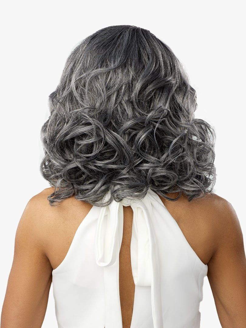 SENSATIONNEL Dashly Lace Salt & Pepper HD Synthetic Lace Front Wig - UNIT 6