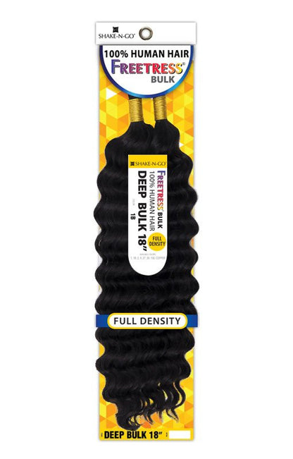 SHAKE N GO 100% Human Hair Freetress - Deep Bulk 18"