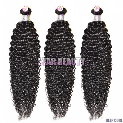 10A Engage Virgin Hair 3 Bundle Deal - Deep Curl