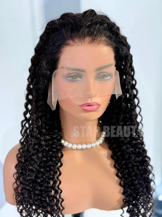 15A PINK LEMON GOLD 100% Human Hair 13X6 Lace Front Wig - DELAWARE
