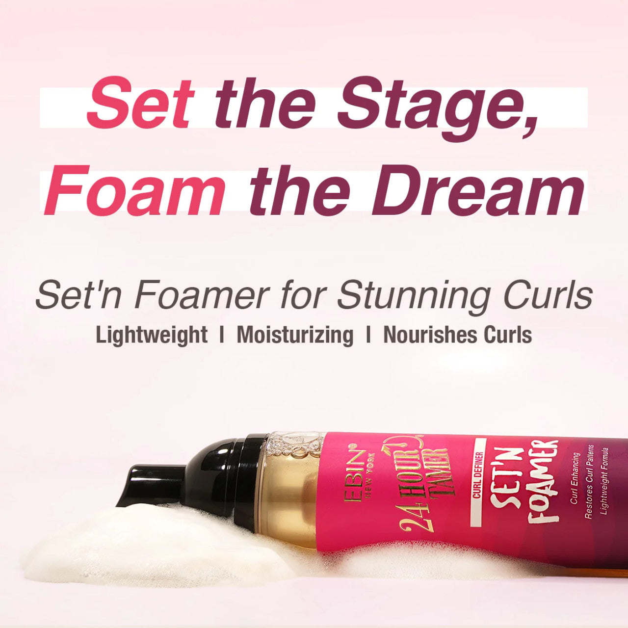 Ebin New York  24 Hour Tamer Set 'N Foamer Curl Definer