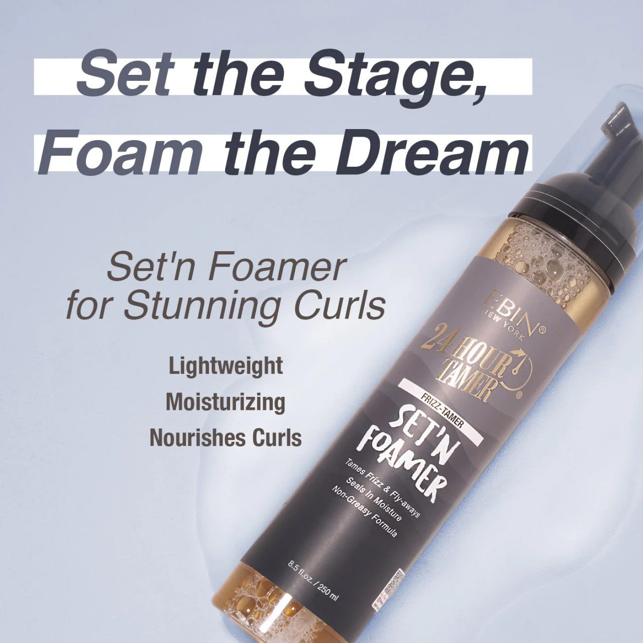 Ebin New York  24 Hour Tamer Set N Foamer Frizz Tamer