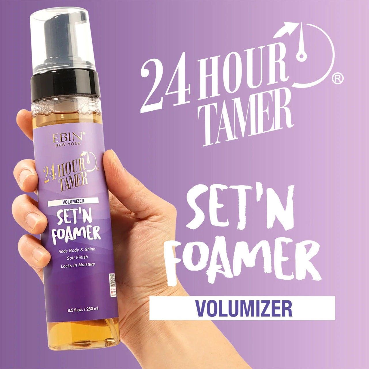 Ebin New York  24 Hour Tamer Set'N Foamer Volumizer