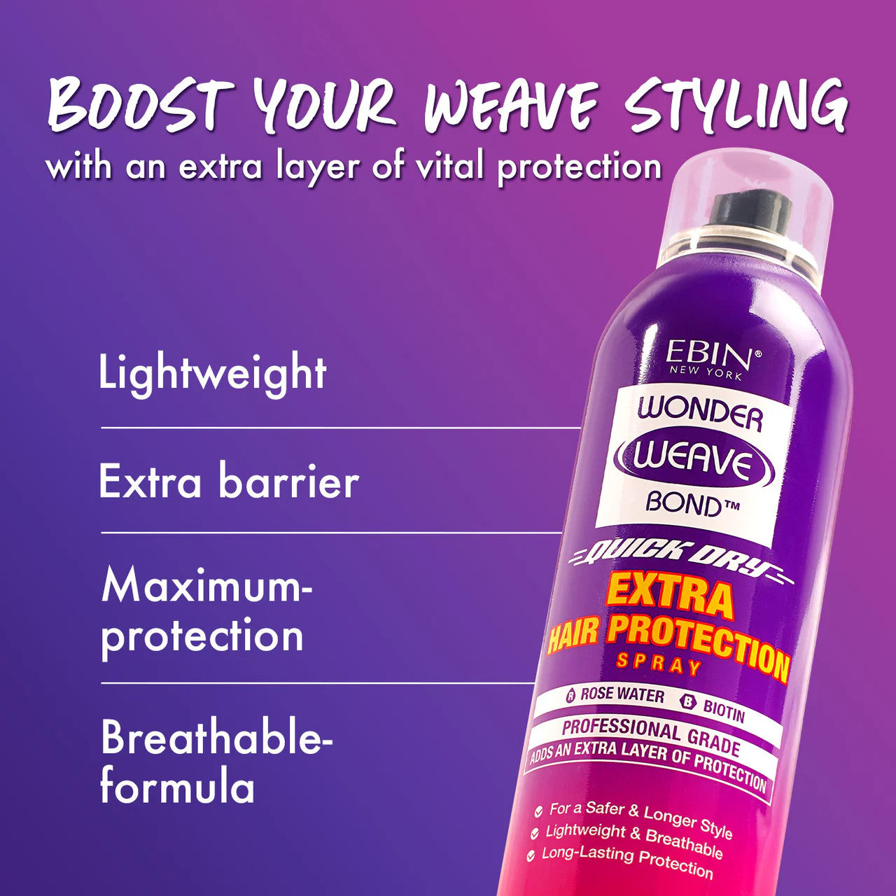 Ebin New York Wonder Weave Bond Hair Protection Spray (6.08 oz)