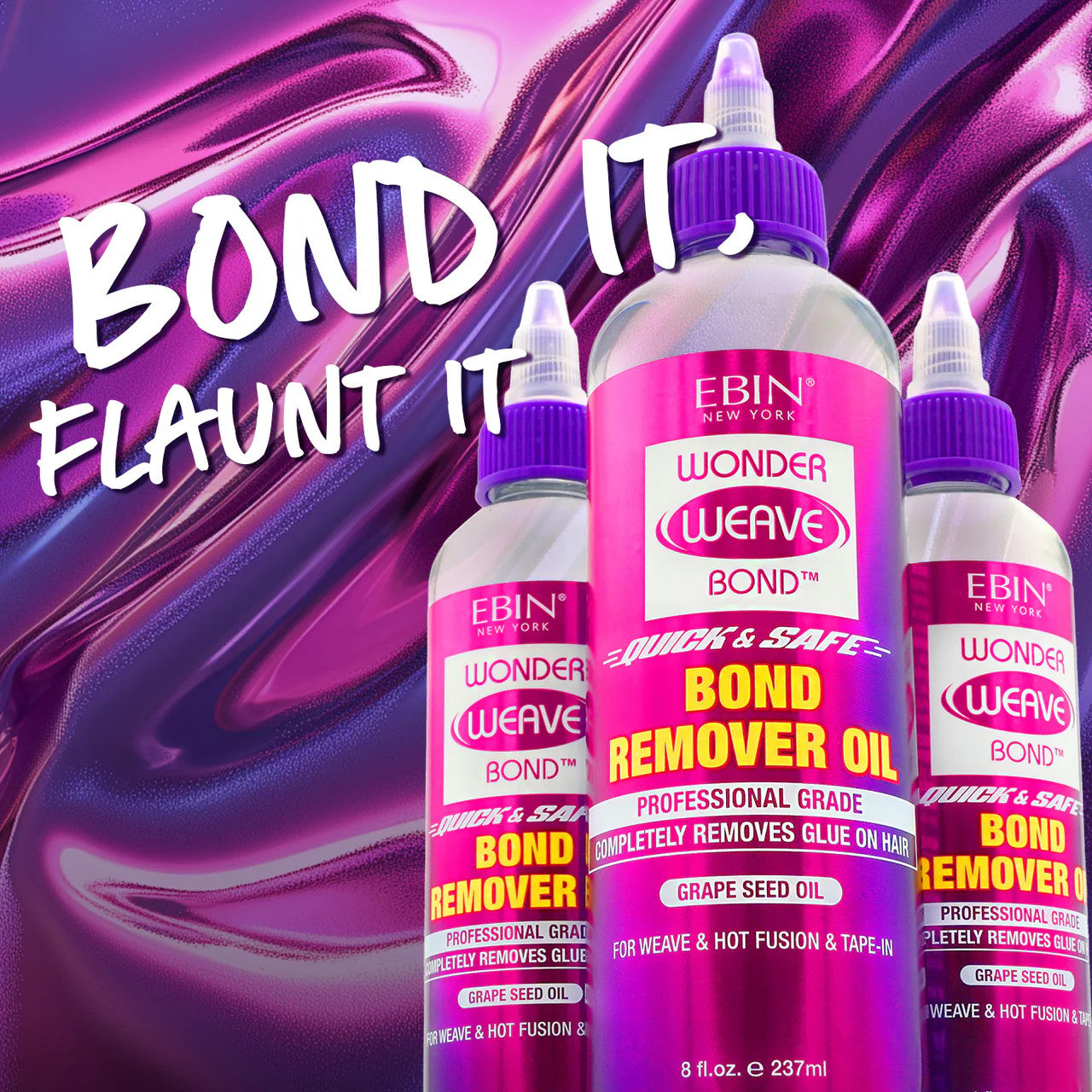 Ebin New York Wonder Weave Bond Bond Remover Oil