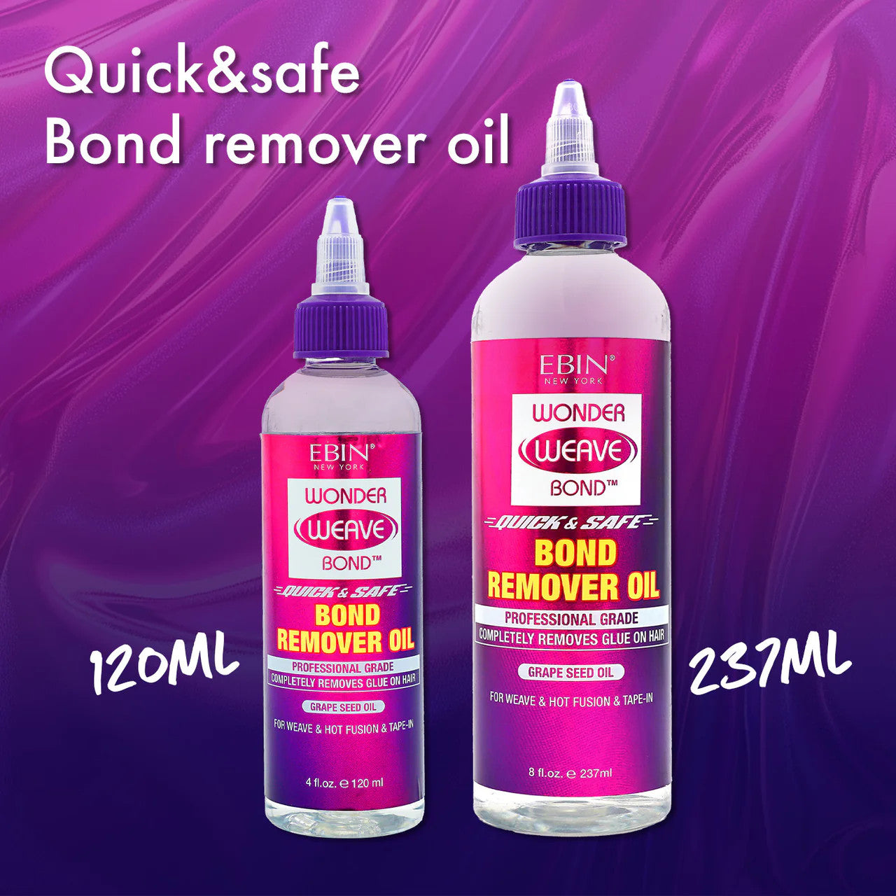 Ebin New York Wonder Weave Bond Bond Remover Oil