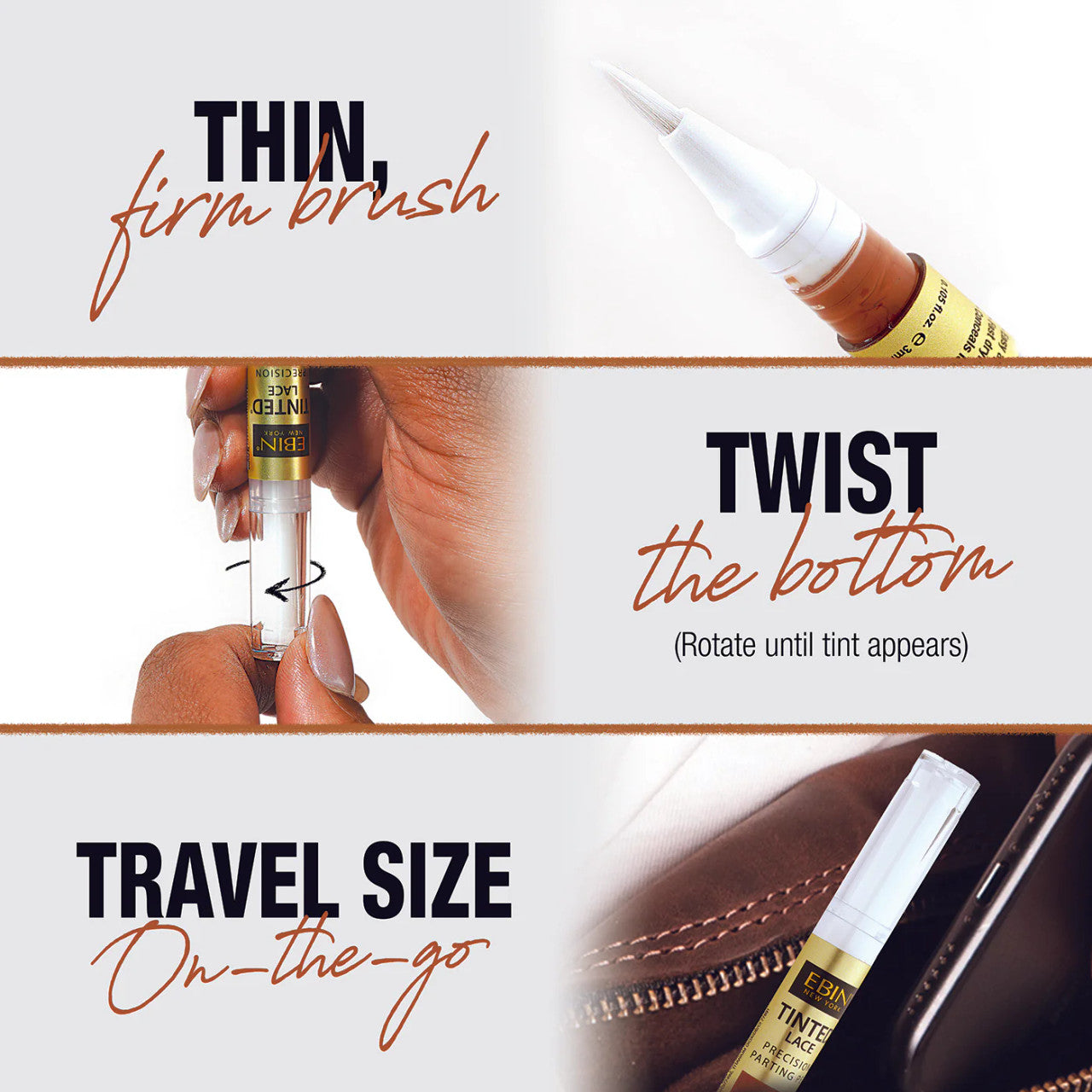 EBIN New York Tinted Lace Precision Parting Pen
