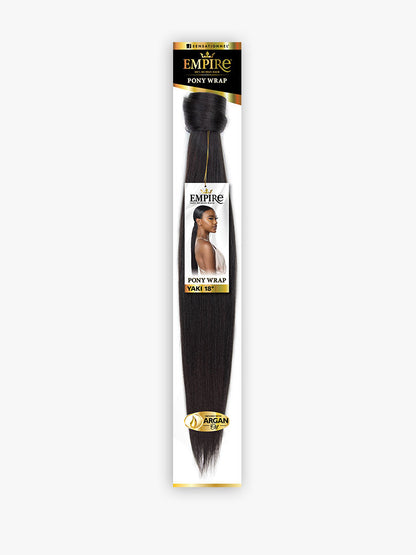 SENSATIONNEL Empire 100% Human Hair - PONY YAKI WRAP 18"