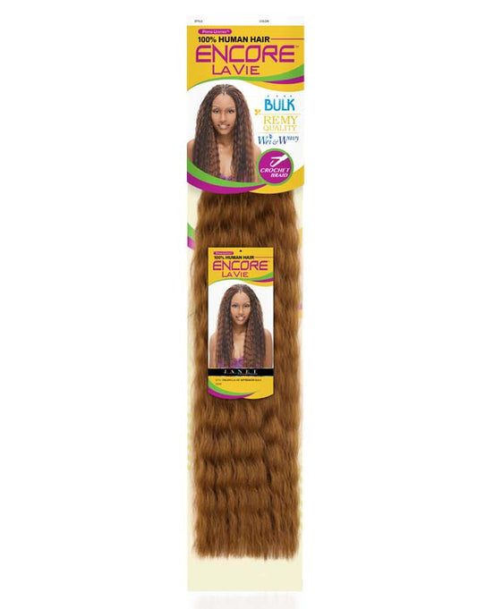 Janet Collection Human Hair Blend Braids Encore Super French Bulk 18"