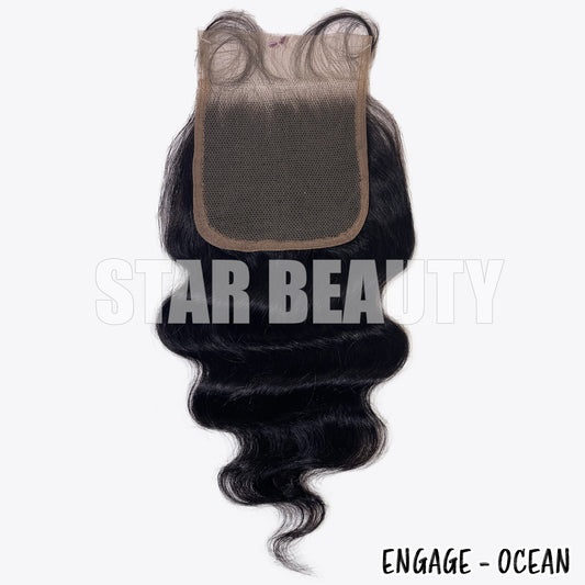 10A ENGAGE Virgin Hair Closure 4x4 - Ocean Wave