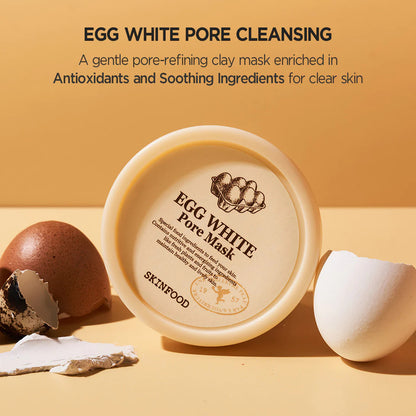 [SKINFOOD] Egg White Pore Mask (4.2 oz)