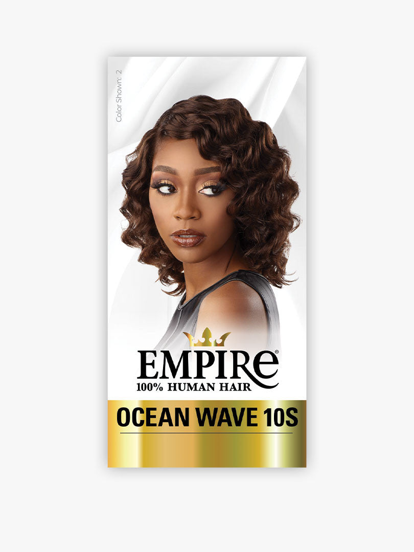 SENSATIONNEL Empire 100% Human Hair Weave - Ocean Wave 10S 3pcs