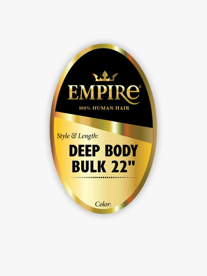 SENSATIONNEL Empire 100% Human Hair Braids - Deep Body Bulk (18"-22")