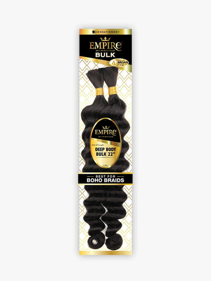 SENSATIONNEL Empire 100% Human Hair Braids - Deep Body Bulk (18"-22")