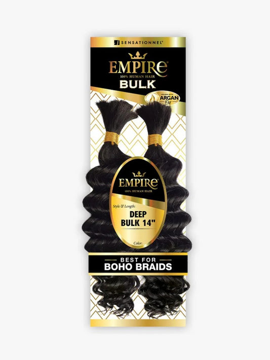 SENSATIONNEL Empire 100% Human Hair Braids - Deep Bulk 14"