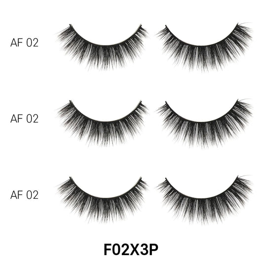 Laflare 3D Cashmere 3 Pairs Eco Pack Eyelashes