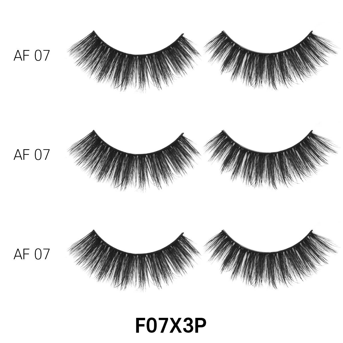 Laflare 3D Cashmere 3 Pairs Eco Pack Eyelashes