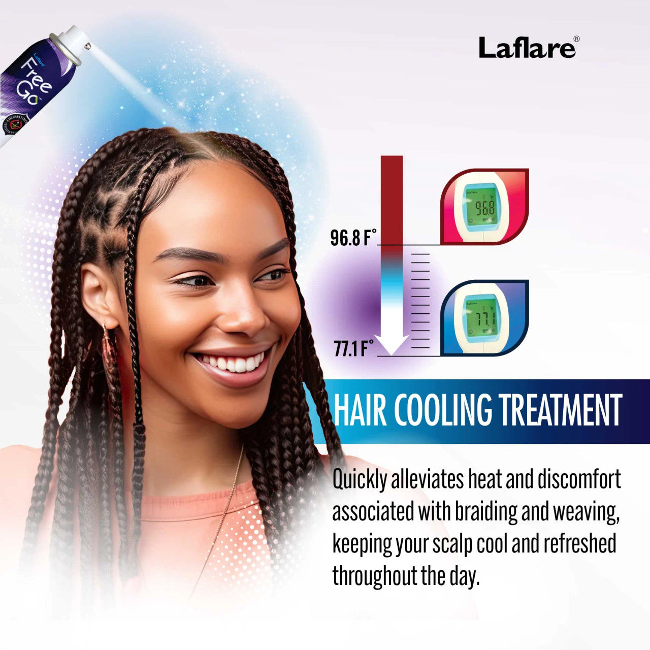 LA FLARE Free Go Cooling Spray (2.7 oz)
