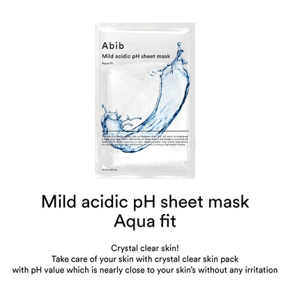 [Abib] Mild Acidic Ph Sheet Mask - Aqua (1Sheet)