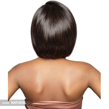 Bobbi Boss 100% Unprocessed Human Hair Glueless Full Wig - FLH003 Bone Straight 12"