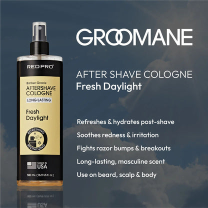 RED Groomane Cooling Aftershave Cologne for Men