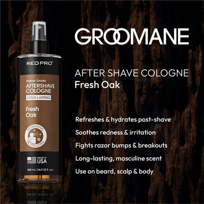 RED Groomane Cooling Aftershave Cologne for Men