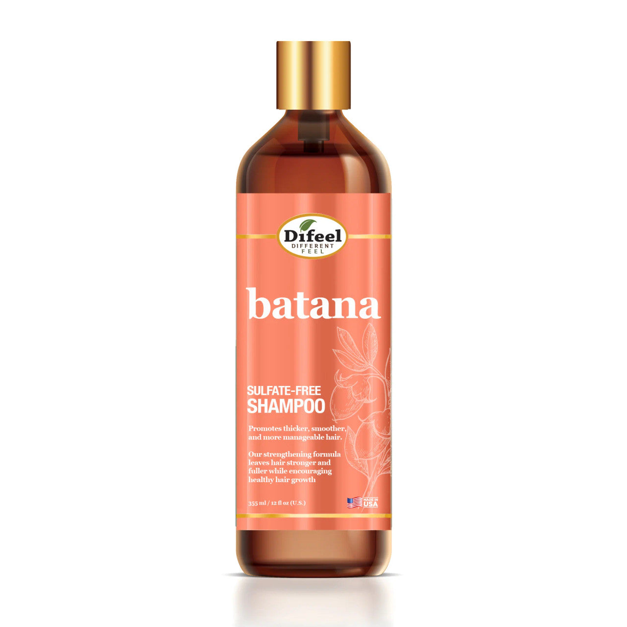 Difeel Batana Sulfate Free Shampoo (12 oz)