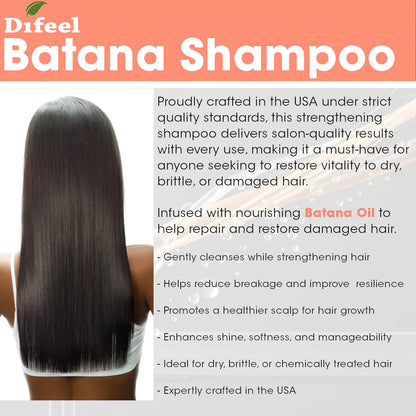 Difeel Batana Sulfate Free Shampoo (12 oz)