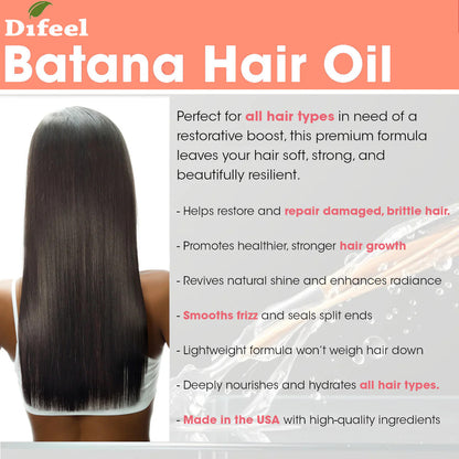 Difeel Batana Premium Hair Oil (8oz)