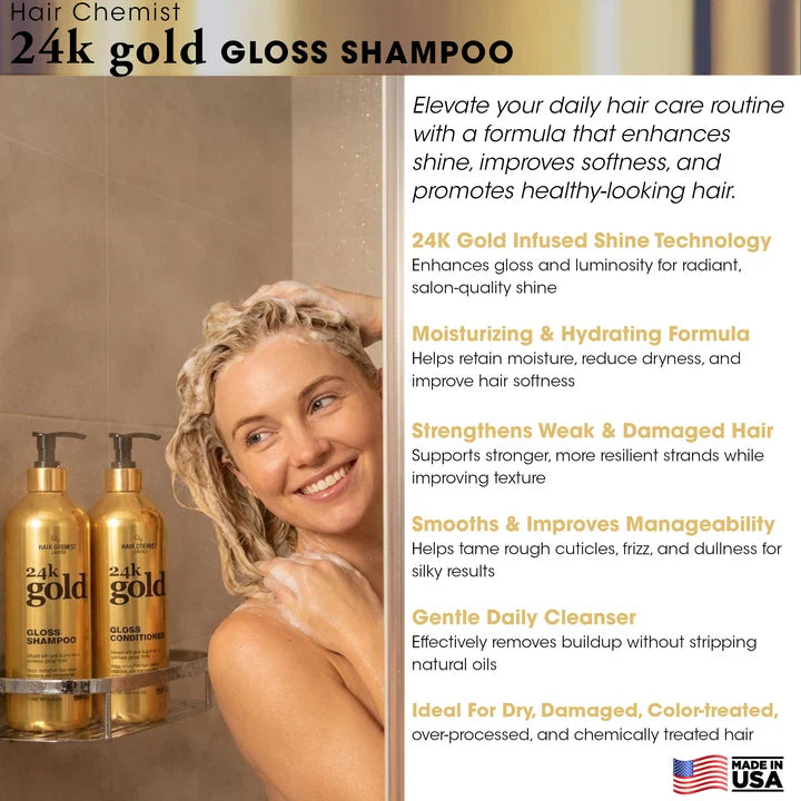 HAIR CHEMIST 24k Gold Gloss Shampoo (33.8oz)