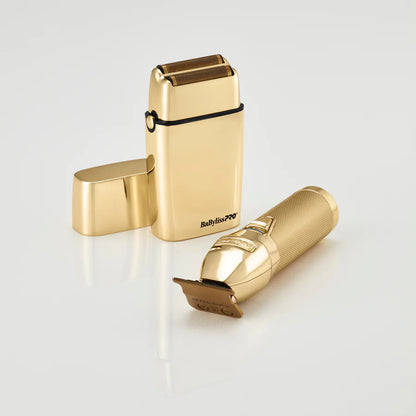 BaBylissPRO LimitedFX Gold Trimmer & Double Foil Shaver Prepack