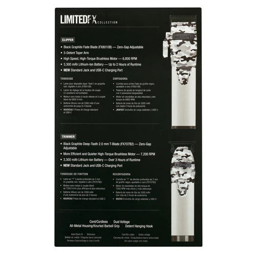 BaBylissPRO Limited Edition Camo Cordless Clipper & Trimmer