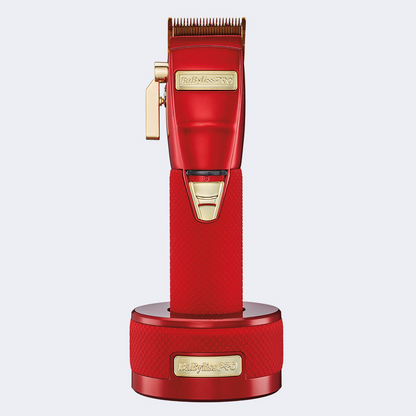 BaBylissPRO LimitedFX Boost+ Collection with Clipper, Trimmer & Charging Base Set - Red