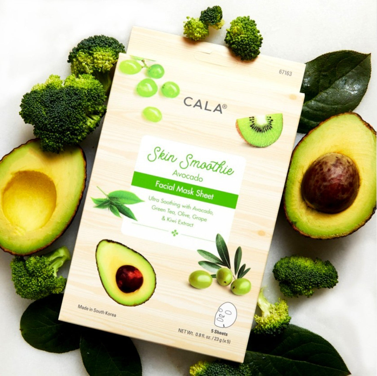 CALA Skin Smoothie Facial Mask (1 Sheet) - Avocado