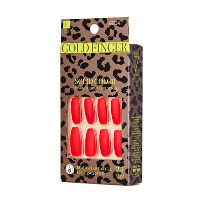 RED Gold Finger Solid Color - Persian Red