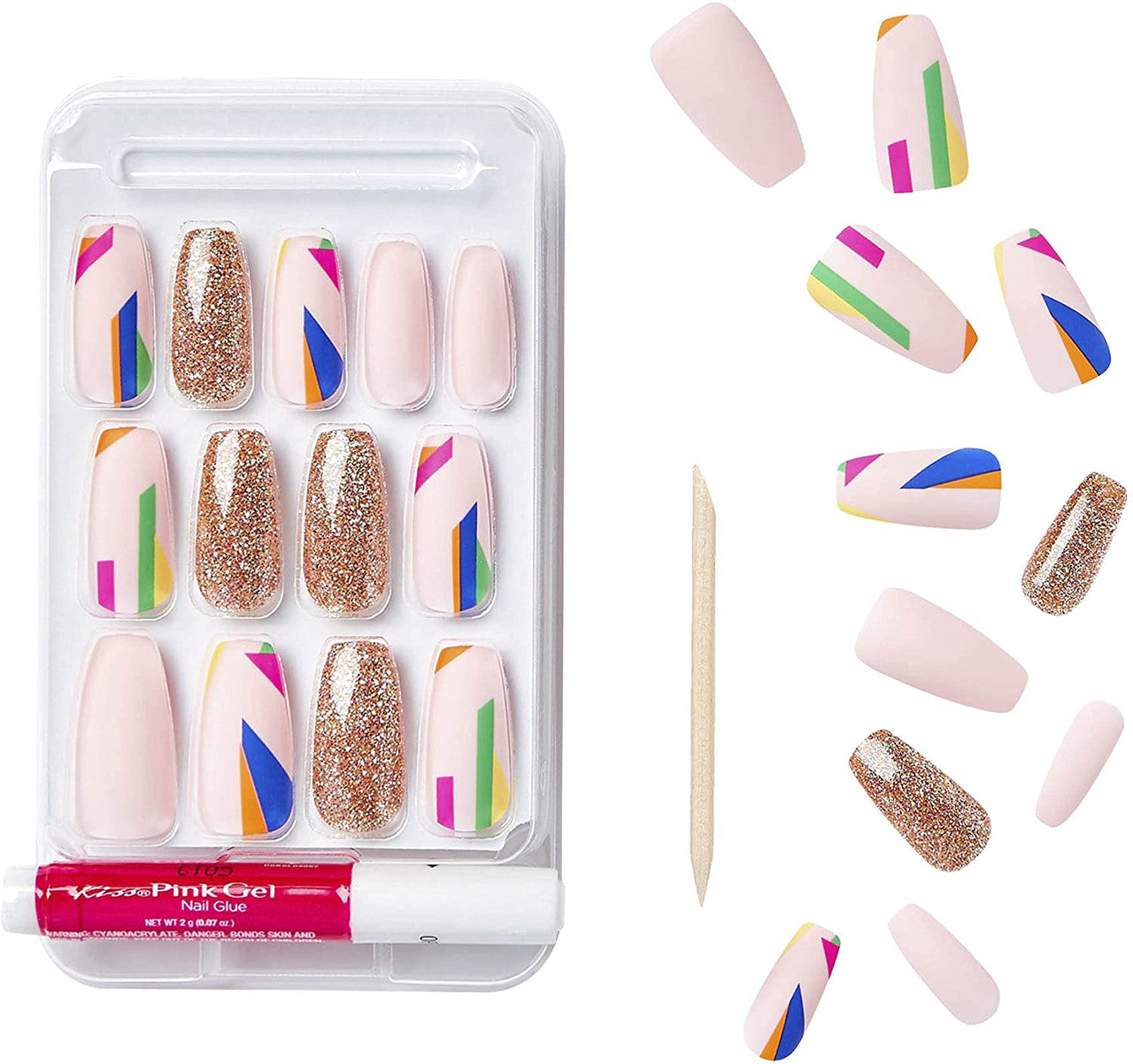 Kiss Gold Finger Gel Full Cover Nails