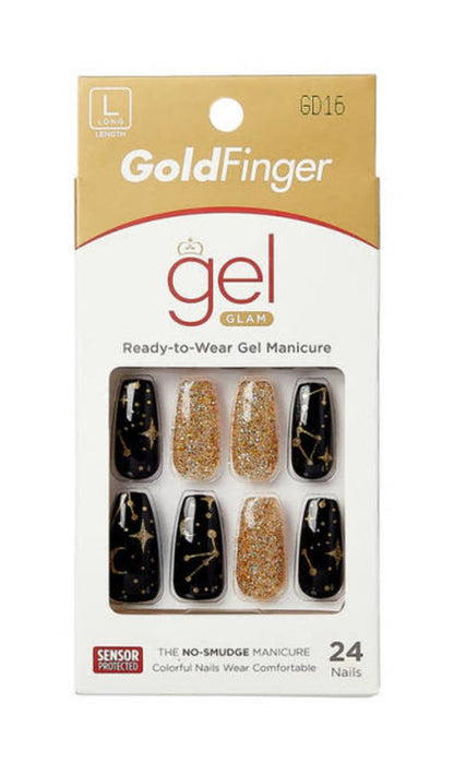 Kiss Gold Finger Gel Full Cover Nails