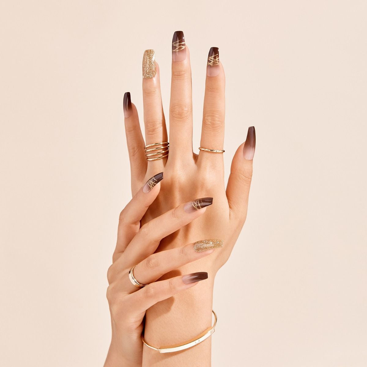 Kiss Gold Finger Gel Full Cover Nails