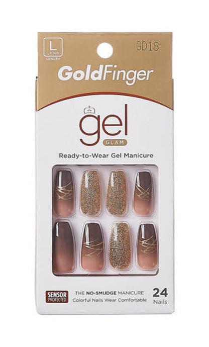 Kiss Gold Finger Gel Full Cover Nails