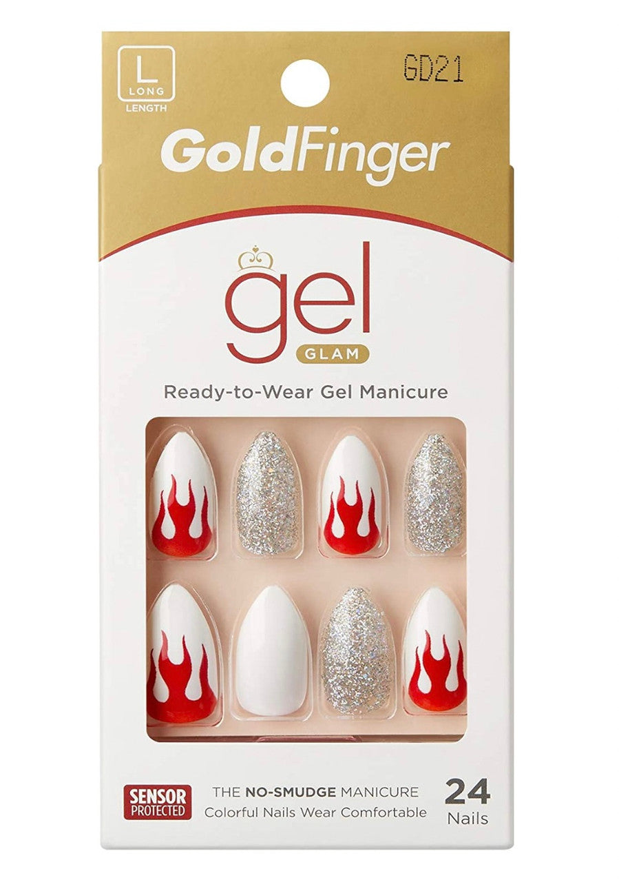 Kiss Gold Finger Gel Full Cover Nails