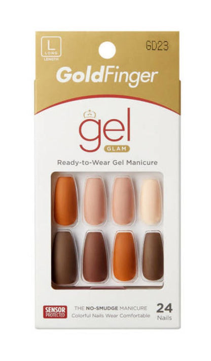 Kiss Gold Finger Gel Full Cover Nails