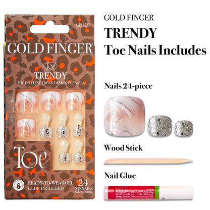 Kiss Gold Finger Toenails Collection