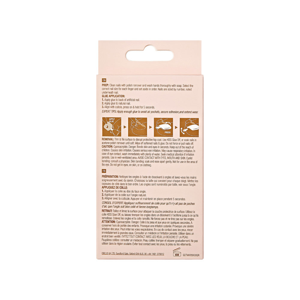 Kiss Gold Finger Trendy Wider Fit Toenails - FESTIVE