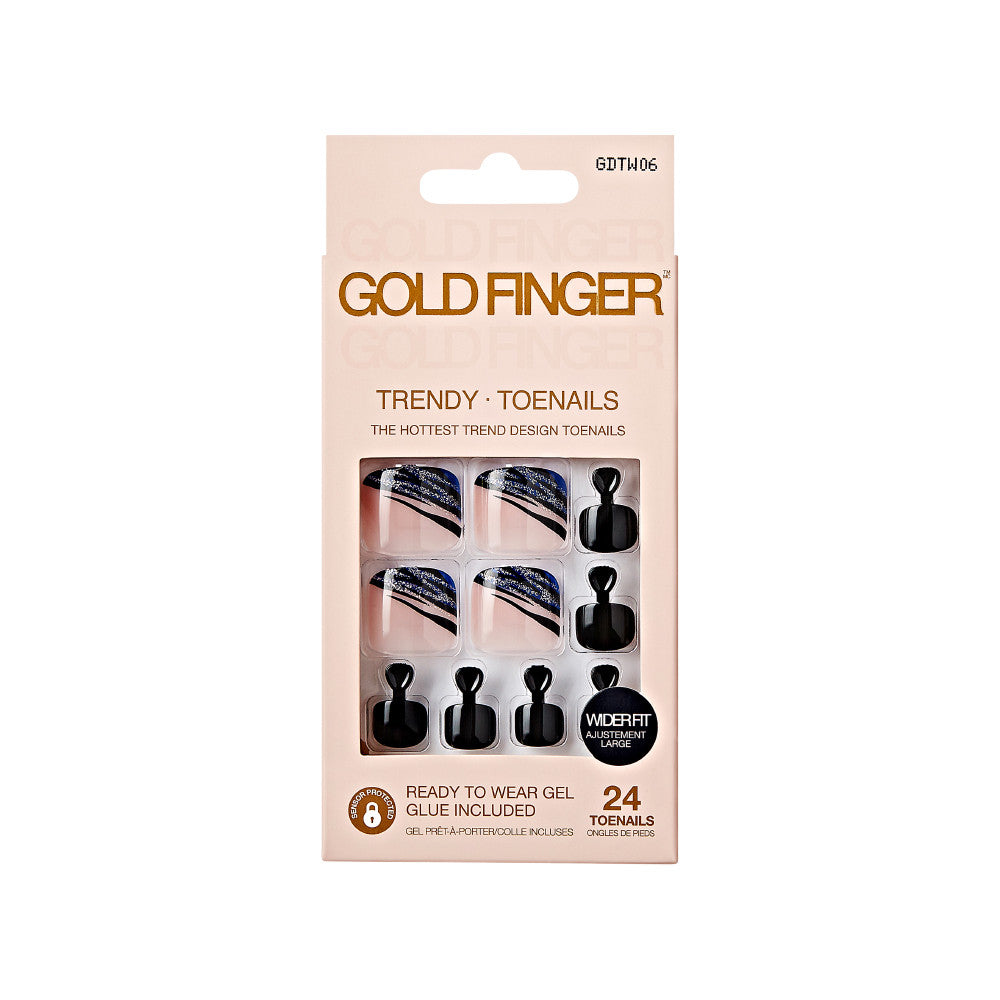Kiss Gold Finger Trendy Wider Fit Toenails - BREEZE